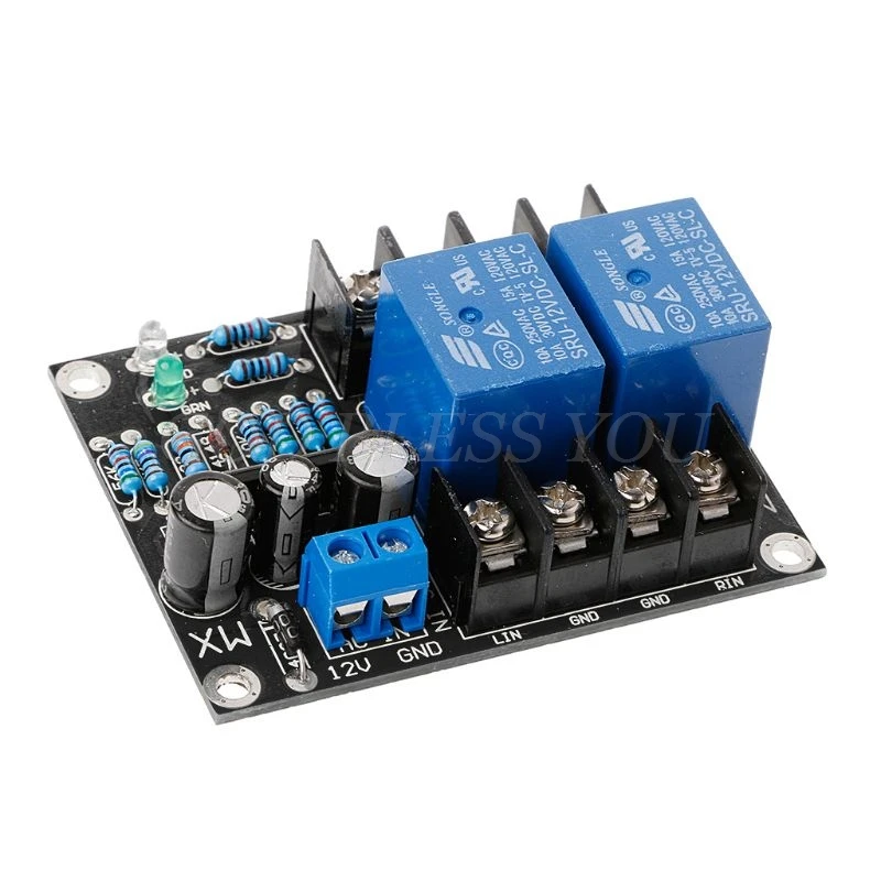 UPC1237 Dual Channel Speaker Protection Circuit Board DC 12-24V Boot Mute Delay Drop Shipping