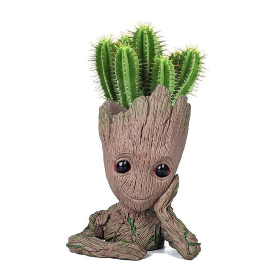 

Flower Pots for Succulents Aquarium Decorative Tree Man Fish Ornament Stone Decoration Bonsai Planter Pot Garden Home Decoration