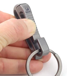 High Quality Car Key Holder Key Ring Real Titanium Keychain Hanging Buckle Creativity Super Lightweight For Belt Key Chain Gift