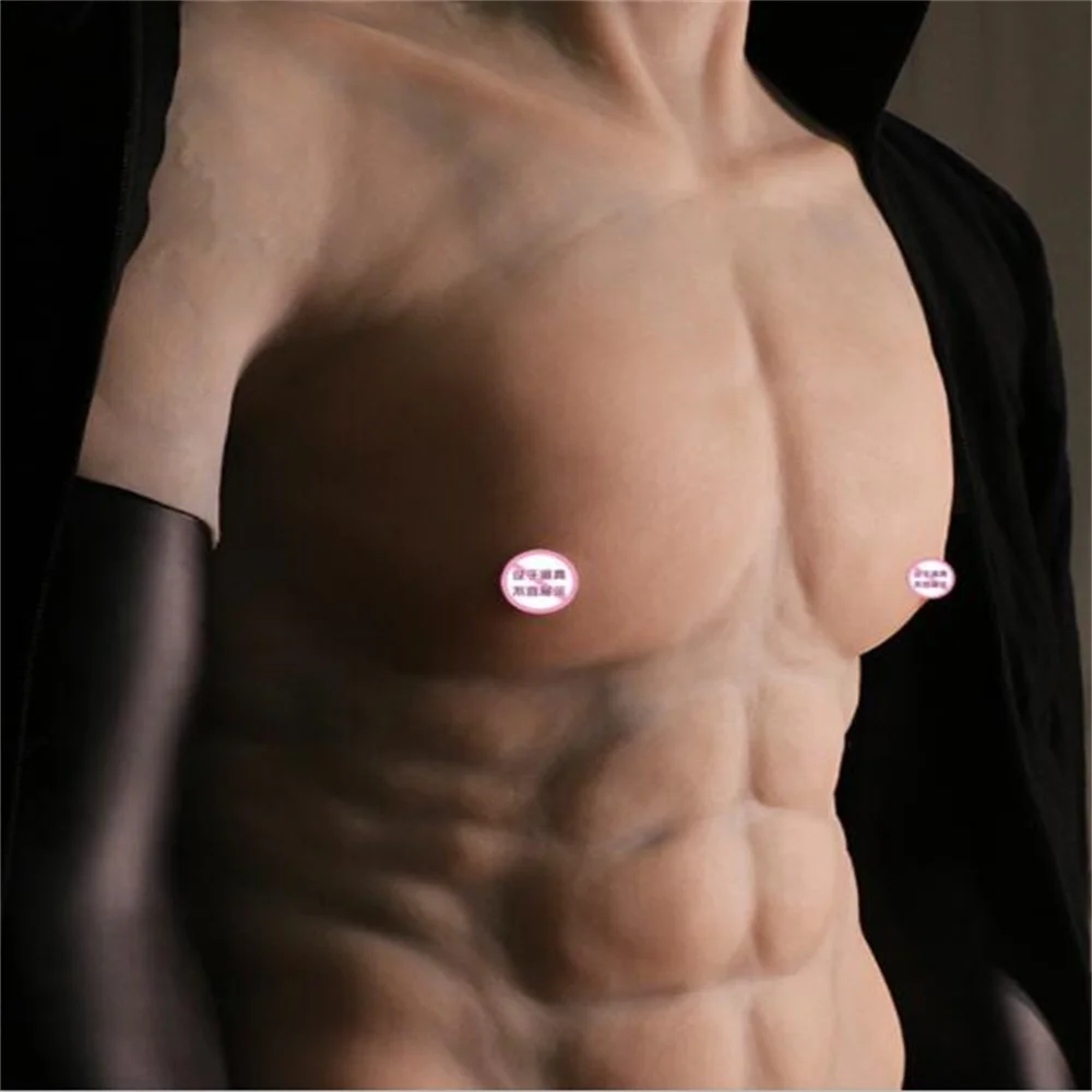 Tpe Half Body Male Sewing Mannequin, DIY Vest Cloth, Cosmetology Muscle Coat, Solid Silicone Simulation, D492, Fashion