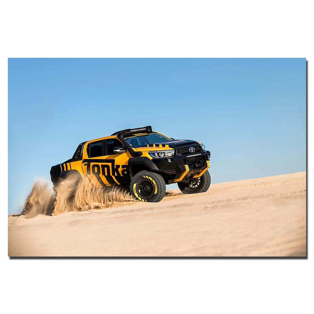 Hilux Tonka Pickup Poster Wall Art Picture For Living Room Vehicle Canvas Painting Home Decor