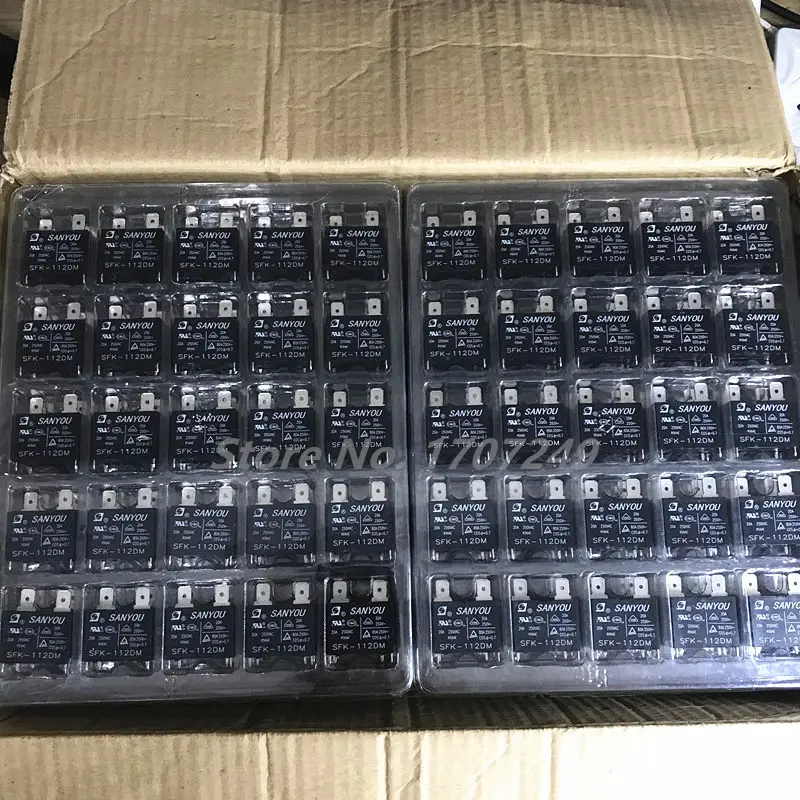 Free Shipping 5Pcs-50Pcs Original New SANYOU Relay SFK-112DM Air Conditioner Relay Power Relay SFK 112DM 12VDC 20A 250VAC 4pins