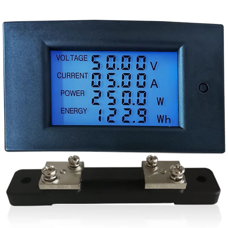 

DC Digital Display Multifunctional Power Monitor 100V/50A High-precision Voltage, Current and Meter