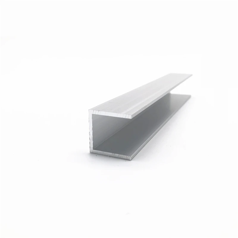 U-shape  Aluminum, 24mm x 24mm x 2mm,Outer width 24mm, length 50cm,aluminum alloy glass covered edge strip