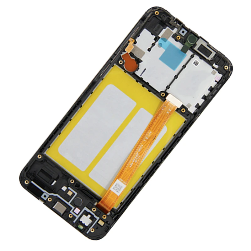 Pantalla LCD táctil de alta calidad para Samsung A20e, montaje de digitalizador, A202, A202F, reemplazo de cubierta trasera gratis