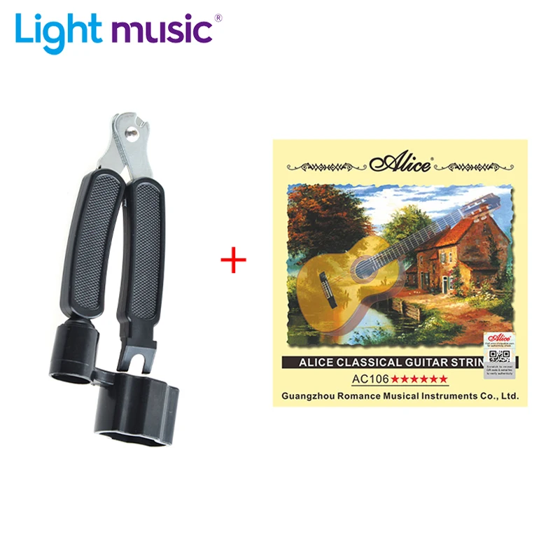 Guitar String Winder and Cutter All-In-1 Restringing Tool-Includes Clippers Bridge Pin Puller Peg Winder +Guitar Strings Parts