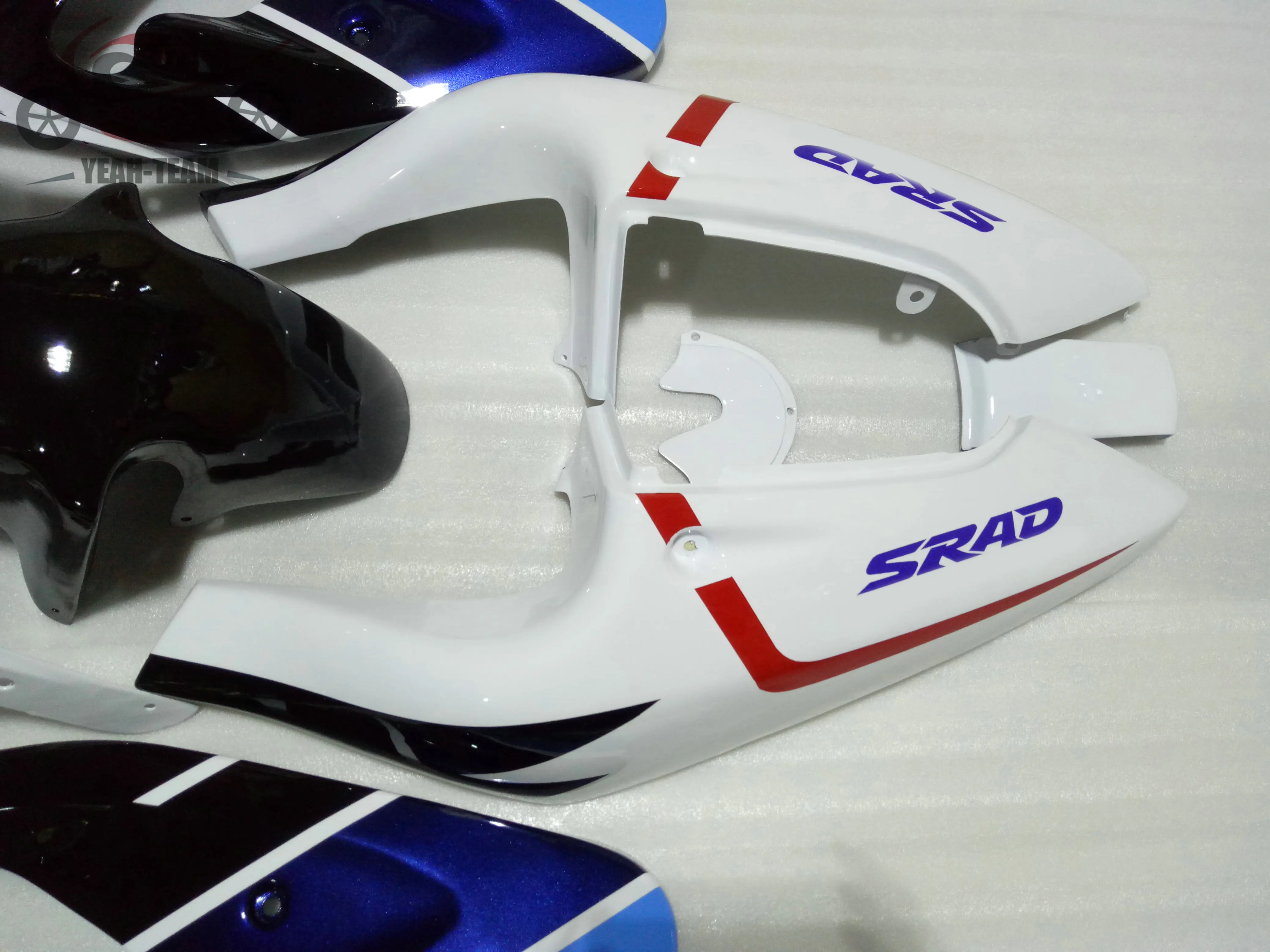 Motorcycle fairings set for Suzuki 1996 1997 1998 2000 GSXR750 SRAD GSXR 600 750 96-00 white blue ABS Chinese body fairing set