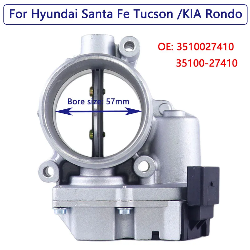 3510027410 35100-27410 Throttle Body for Hyundai Santa Fe GL Tucson 2.0L 2.7L 3.3L KIA RONDO 2.0 CRDi Throttle Valve 35100 27410