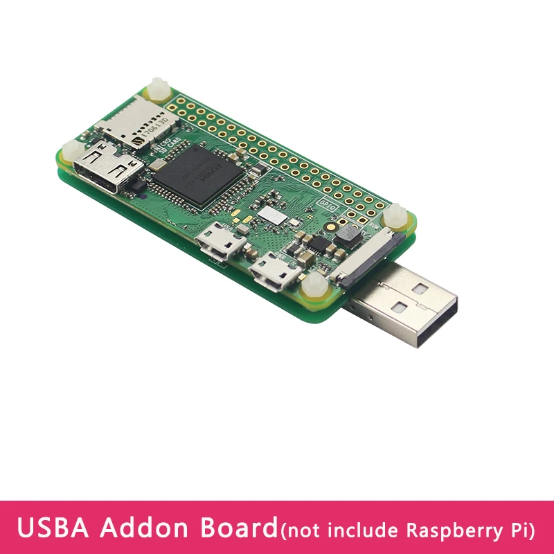 Raspberry Pi Zero USB Addon Expansion Board USBA Add On Extenstion Board z akrylową obudową dla Raspberry Pi Zero 2 W WH 1.3