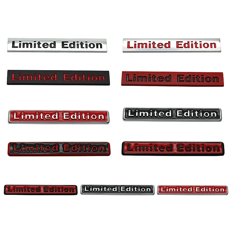 3D Metal LIMITED EDITION Emblem Badge Car Sticker Decal Universal for BMW Audi Honda Kawasaki Suzuki Opel Hyundai Ford