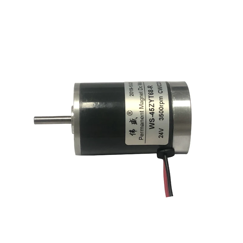 45ZYT68 Permanent Magnet Dc Motor 24V Micro High Speed Dc Motor 12V Reverse Speed Motor