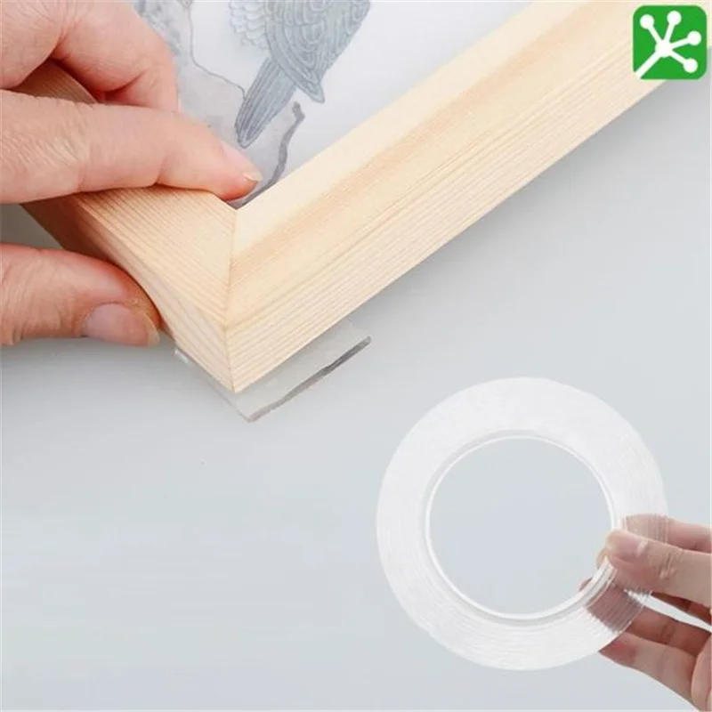 

1/2/3/5m Double Sided Waterproof Nano Tape Transparent Double Sided Tape Kitchen Bathroom Strong Wall Sticker Transparent Tapes