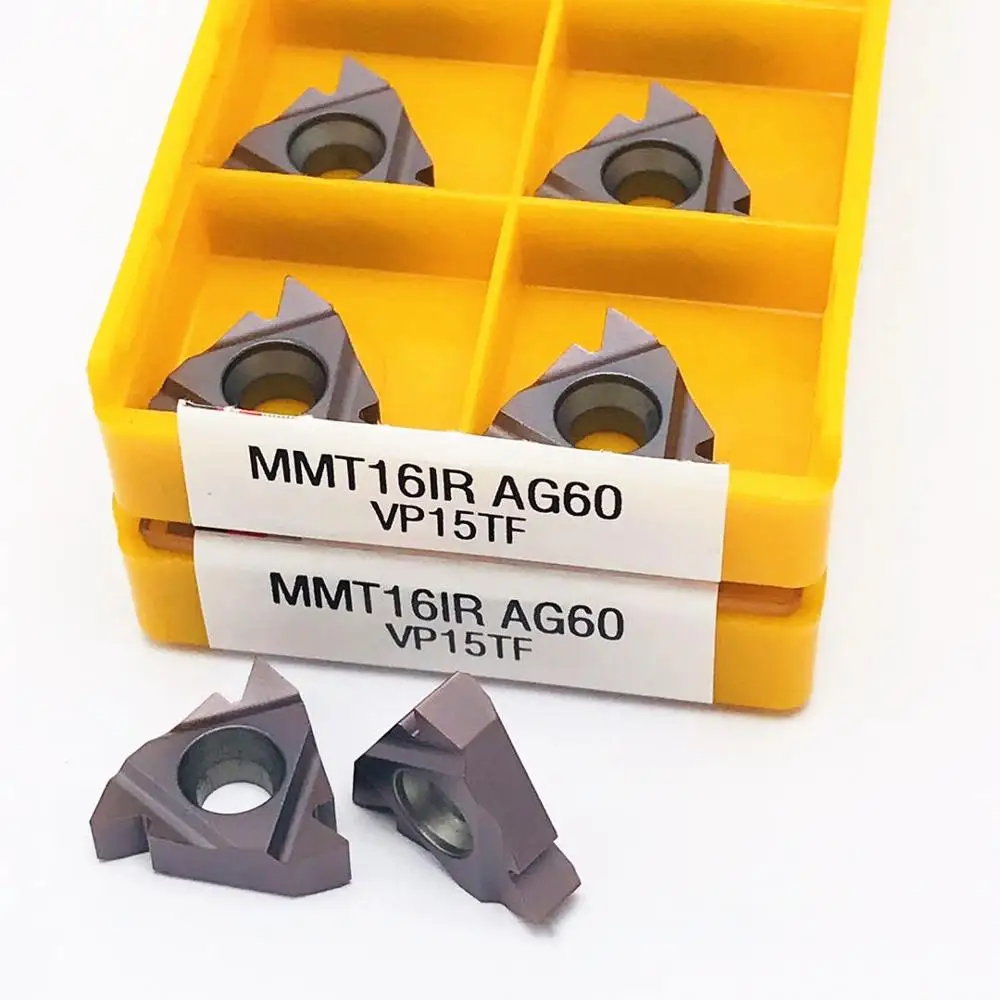 MMT 16IR AG60 VP15TF inserto in metallo duro utensile per tornitura filettatura utensile per tornitura CNC 16 irag60 inserto filettato parti di tornitura inserto per utensili