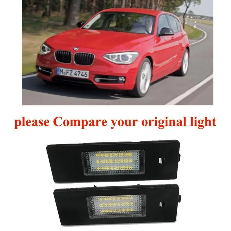 

Car Accessories Special Car License Plate Lamp For Bmw f20 e81 e87 e63 e64 f12 f13 f06 e85 e86 e89 canbus error free