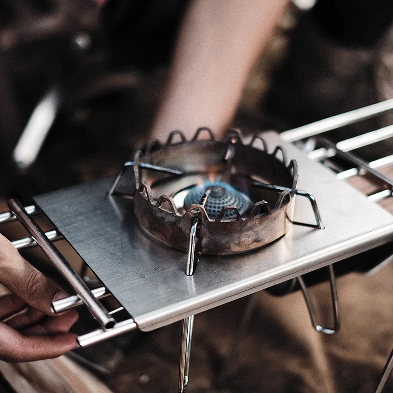 Thous Winds Outdoor Gas Stove Titanium Windshield SOTO 310 Gas Stove KOVEA CUBE Windshield Windproof Ring