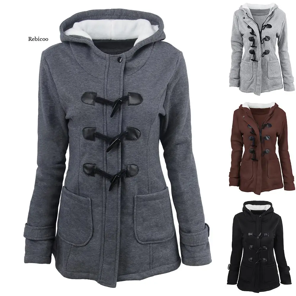 

Button Parkas Women Winter Long Women's Coat and Spring Parka Oversize Woman Jackets Cotton Polyester Jacket