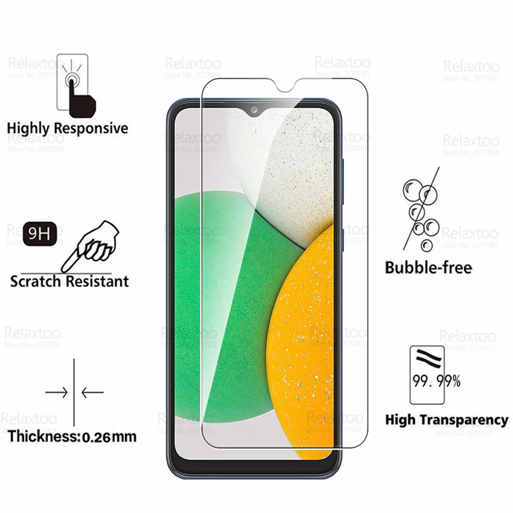 4pcs A03Core Protective Glass For Samsung Galaxy A03 Core A 03 A032F A035F Screen Protector Tempered Glas Cover Armor Phone Film