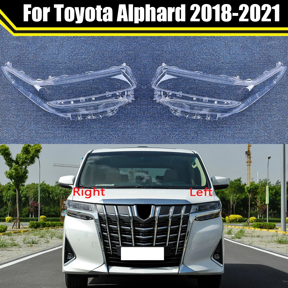 

Car Headlight Cover For Toyota Alphard 2018 2019 2020 2021 Headlamp Lampshade Lampcover Head Lamp Light Covers Glass Lens Shell