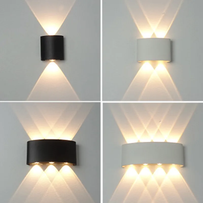 Nordic Wall Lamp Ip65 Led Aluminum Outdoor Up Down wall lights Modern For Home Stairs Bedroom Bedside Bathroom Lighting