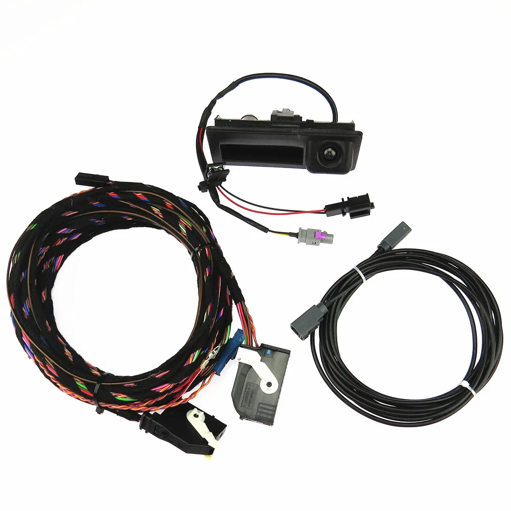 SCJYRXS RCD510 RNS510 Vehicle Camera Rear View Reverse Cameras Harness Pigtail 5ND827566C for VW Tiguan A6 Q5 5ND 827 566C