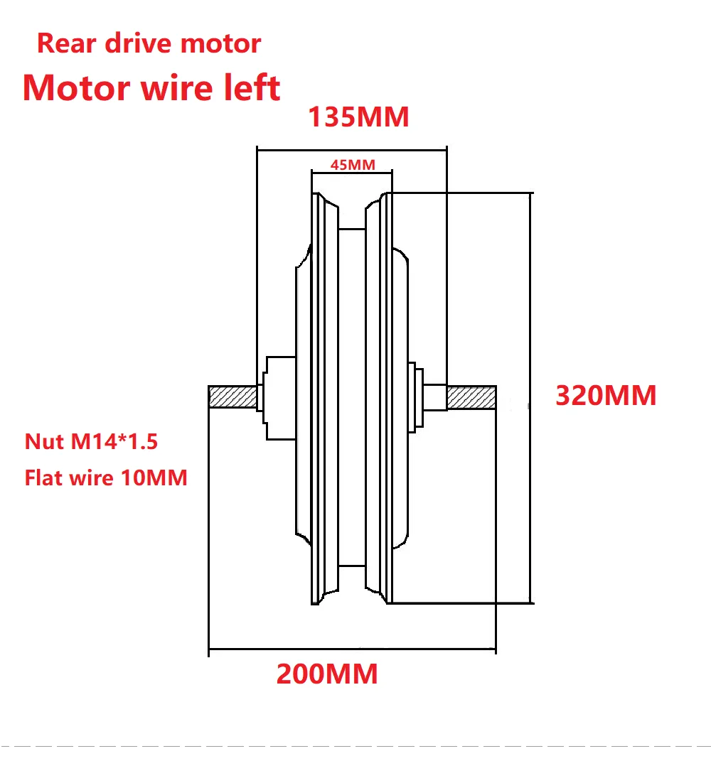 BLDC Wheel Motor for Mountain Bike, Electric Bicycle Conversion, Front Drive, Rear Drive, 16 inch, 48V, 500W, 1000W