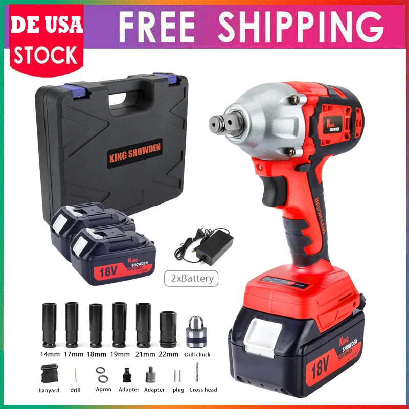 Brushless Impact Wrench Cordless Electric Screwdriver 520NM Accumulator Wrench Impact Drill Driver 1/2\