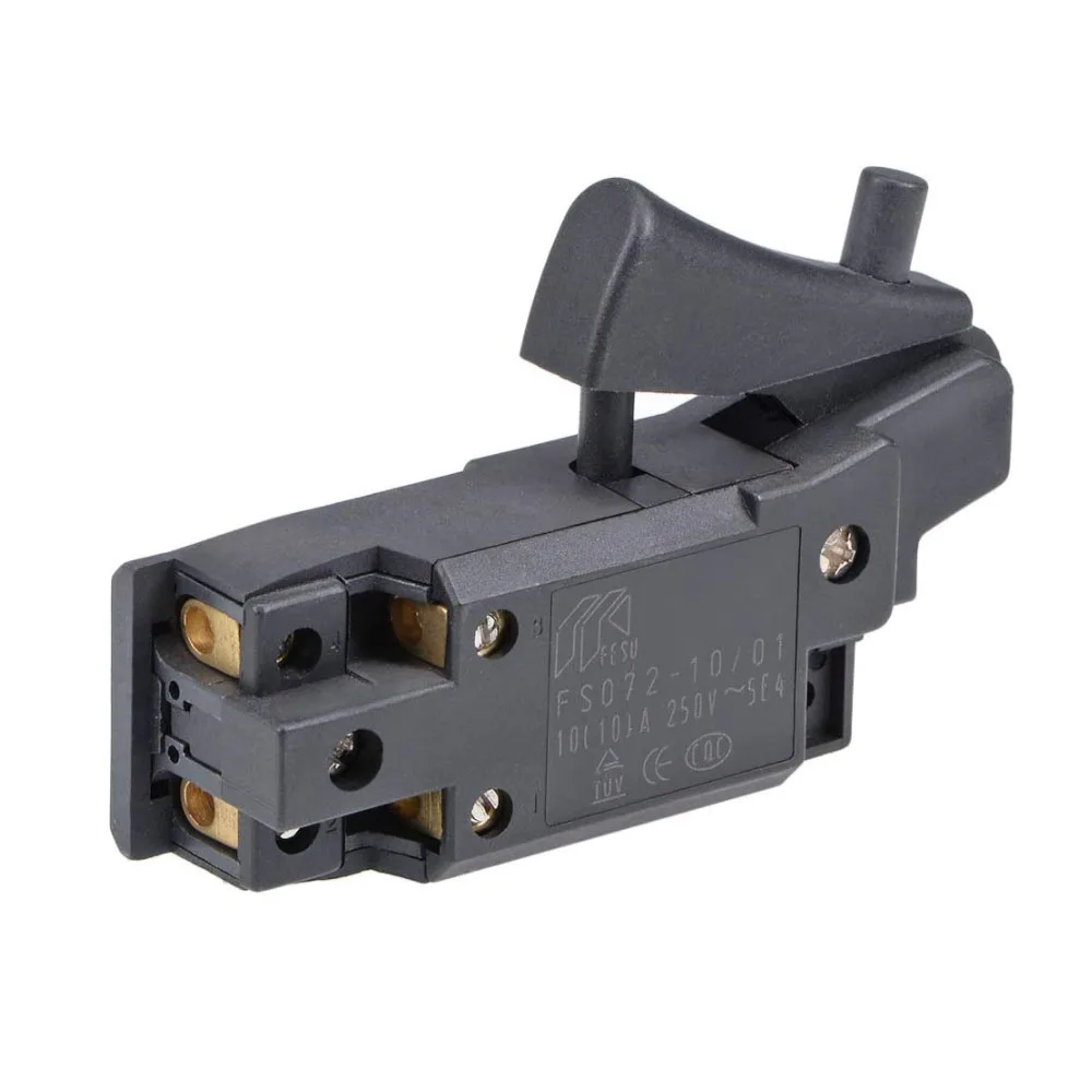 C 250V 10A DPST On-Lock Trigger Switch for Hitachi C9 Circular Saw 2pcs