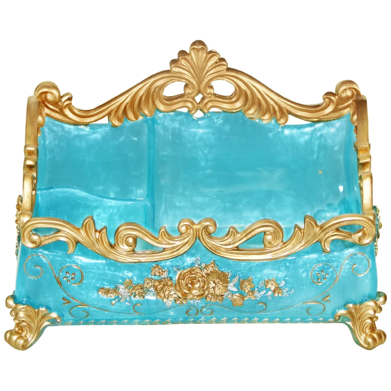 European Creative Cosmetic Storage Box Jewelry Box Living Room Bedside Remote Control Finishing Box Princess Storage Box