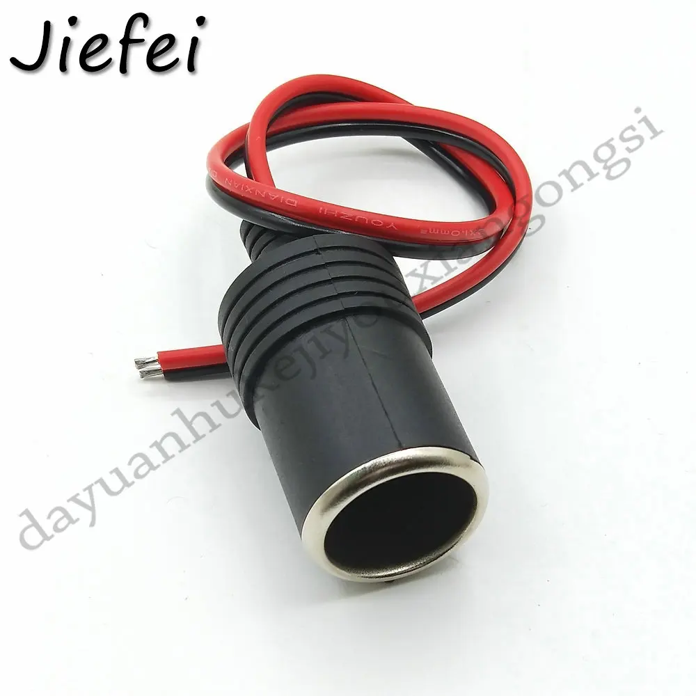 Universal 12v 18A Max.120W 2 X 1 square millimeter cable Female Car Cigarette Lighter Charger cable Female Socket Adapter