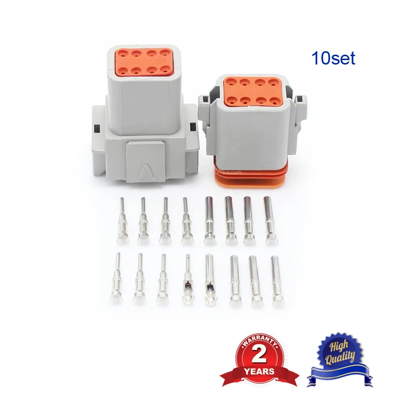 For Deutsch DT Automotive Connector Kit DT06-4S 6S 8S 12S DT04-4P 6P 8P 12P Waterproof Wire Plug with Terminals