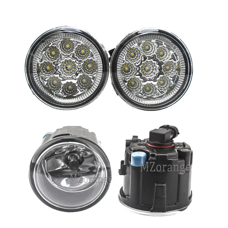 2pcs Fog Light Assembly for Nissan X-Trail T31 Tiida Saloon Hatchback Cube Juke Rogue 2004-2015 Halogen Headlight LED Lamps