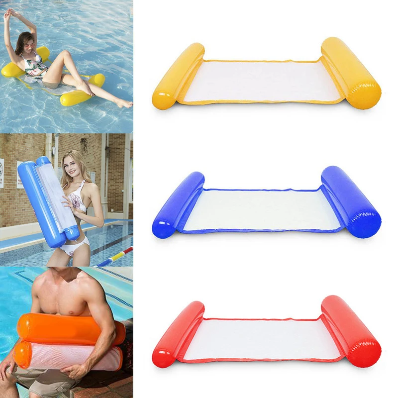 Water Inflatable Lounge Bed for Kids Adults 120*75cm Inflatable Pool Float Toy Swimming Party Toys Beach Lounge Chair Dropship