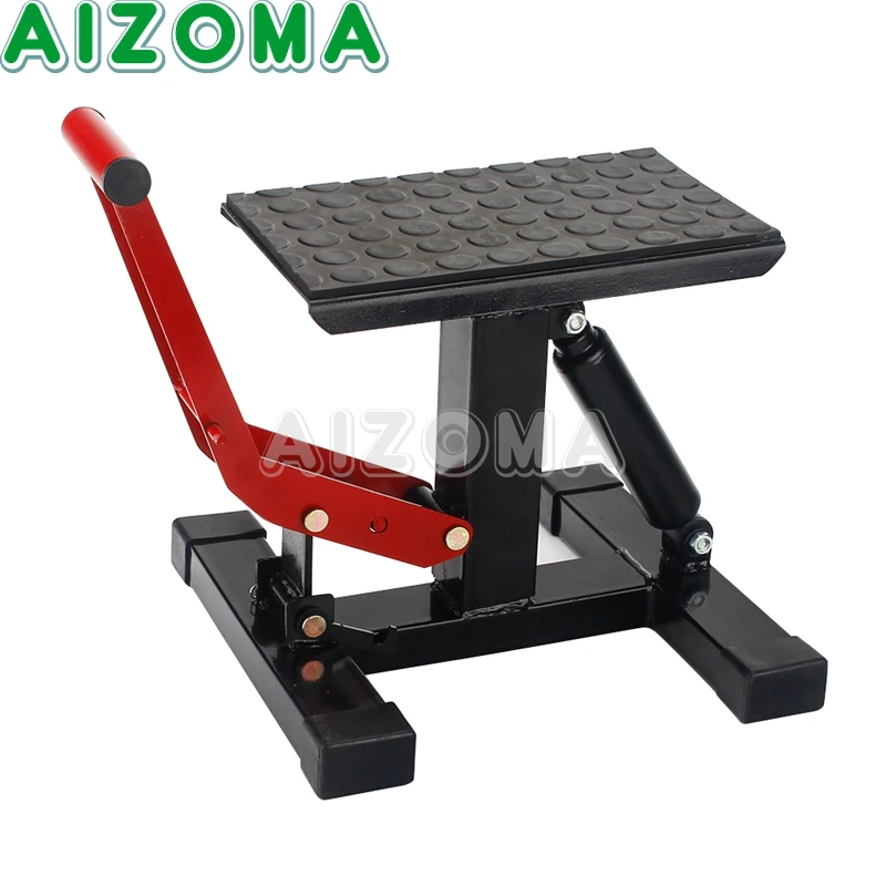 Motorcycle Repair Stand CenterLift Hoist Workshop Bench Lifting Tool Repair Lift Table Stool Seat for Suzuki Kawasaki Honda KLX