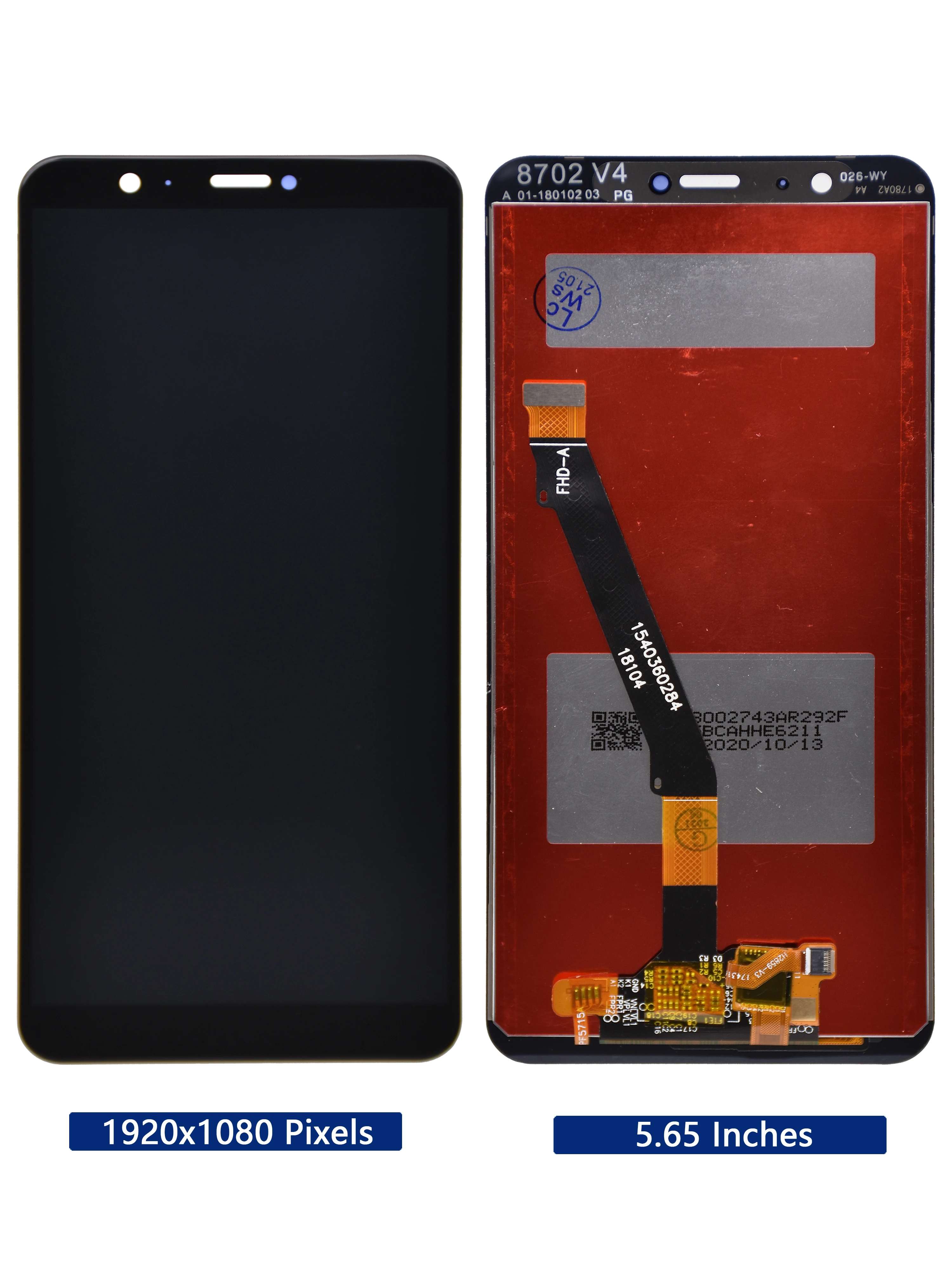 LCD touch screen with frame, 5.65 inch, for Huawei Honor 9 Lite