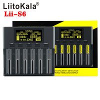 Hot LiitoKala Lii-S8 Lii-S6 lii-S2 lii-S4 Lii-S1 Double slot 18650 Battery Charger 1.2V 3.7V 3.2V AA/AAA 26650 21700 NiMH l