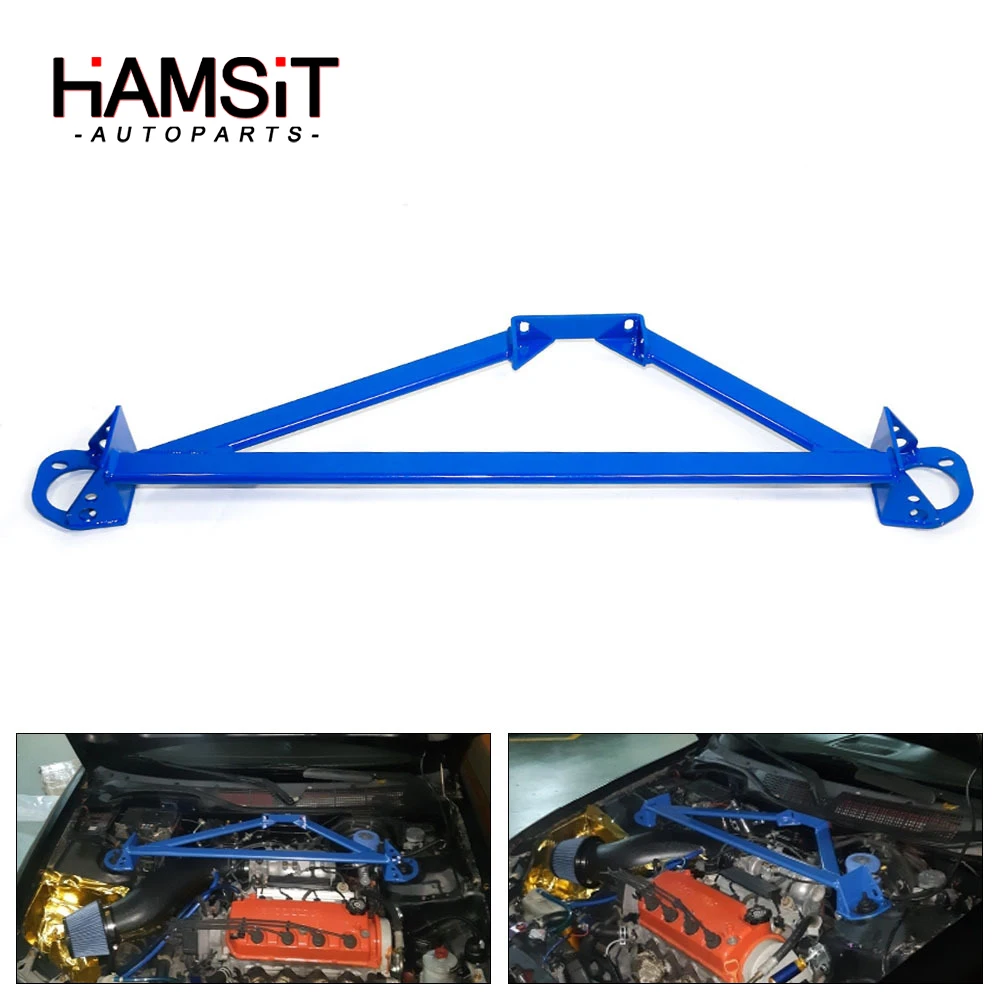 

Hamsit Car modification Aluminum alloy front support rod top bar for Honda Civic 92-00 EK EG Acura 94-01