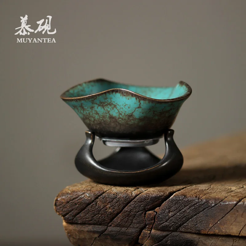 MuYan lotus) ceramic filter tea tea tea strainer every big kung fu tea tea network accessories