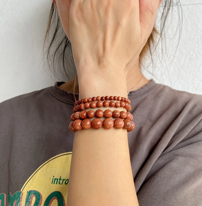 1 Pc Naturstein Armbänder Onyx Achate Runde Perlen Armreifen Für Weibliche Männer Schmuck Reiki Handgemachten Schmuck Yoga Heilung 19 CM – Detail 19