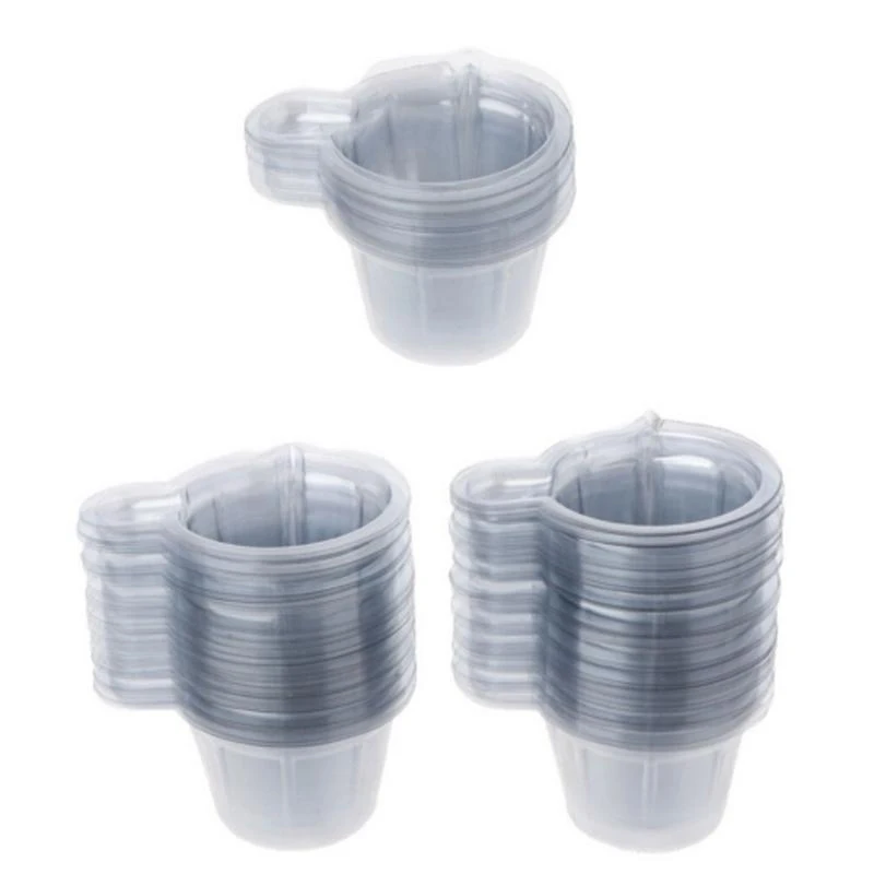 25/50/100pcs 40ML Plastic Disposable Cups Dispenser Silicone Resin Mold Kit For DIY Epoxy Resin Jewelry Making Tools Accessories