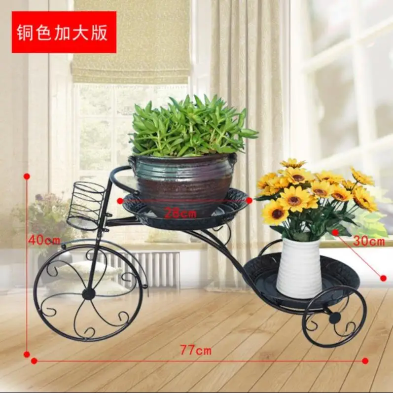 Stylish European Wrought Iron Flower Shelf MultiLayer Indoor Plant Display Elegant Living Room Pot Rack Floor Standing Design