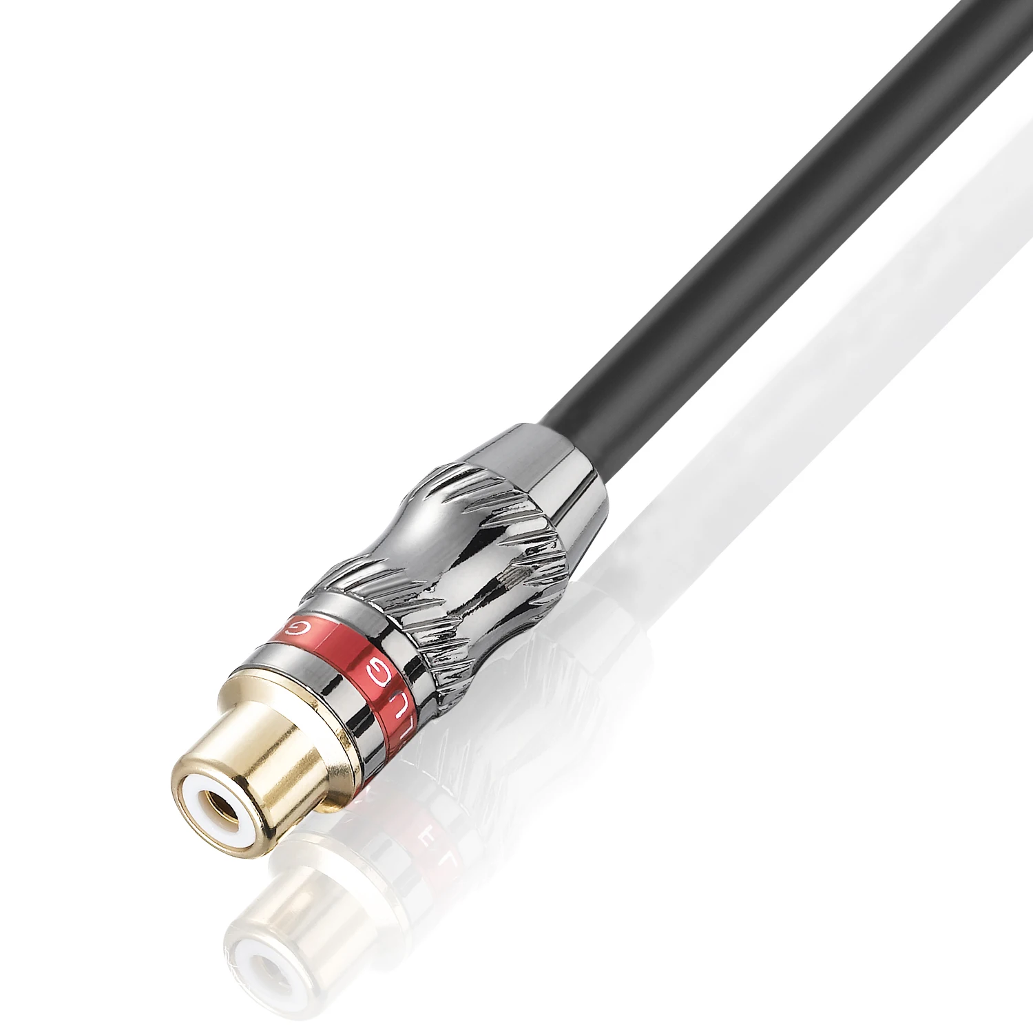 Bochara 30cm RCA أنثى إلى XLR أنثى محول كابل احباط + محمية