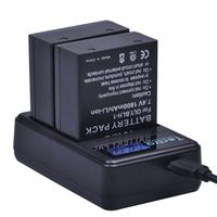 1800mAH BLH-1 BLH1 BLH 1 Rechargeable Camera Battery + LCD USB Dual Charger for Olympus E-M1 Mark II EM1-2 EM1 Mark Camera