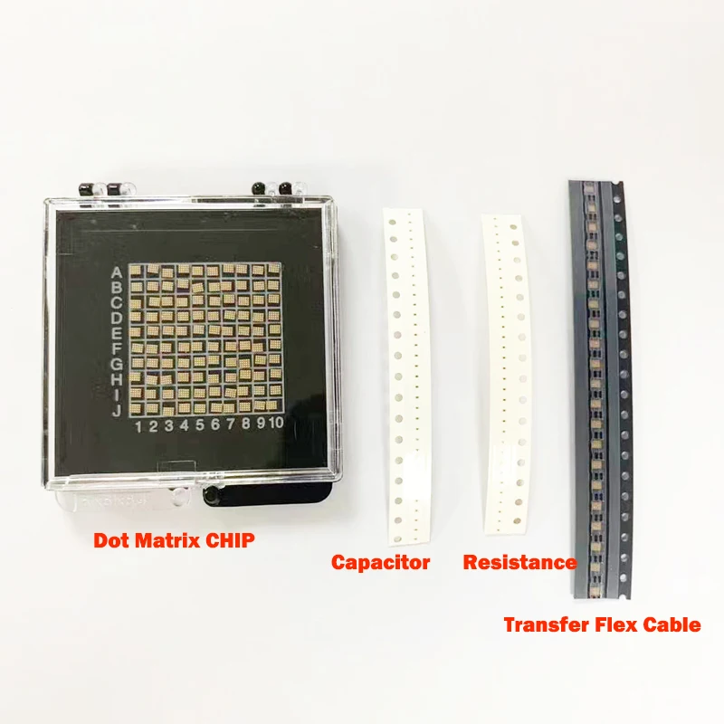 For iPhone 12 11 pro max X XS MAX XR Dot Matrix Set Dot Array Driver IC + Capacitor + Resistance + Transfer Flex Cable Face ID