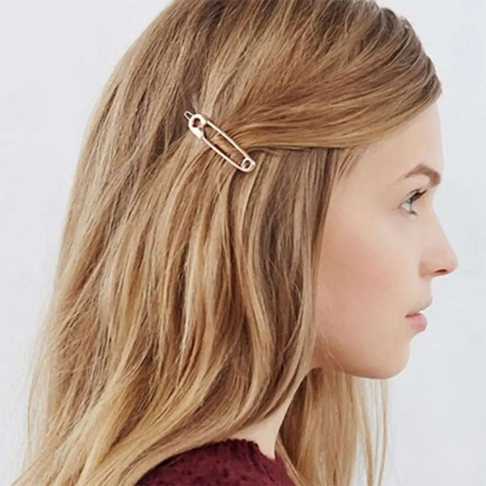 Accesorios para el cabello de oro y plata para mujeres y niñas, joyería elegante, pinzas para el cabello, pasadores, horquilla de seguridad