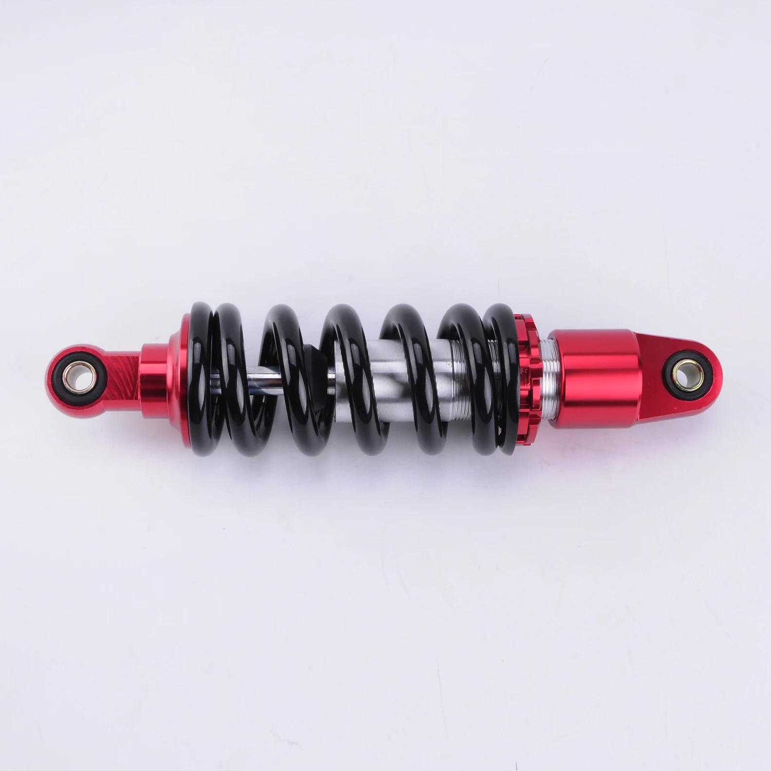 Wotefusi Black Red Motorcycles New One Piece 260mm Round Ends Shock Absorber Replacement Universal [PA368]