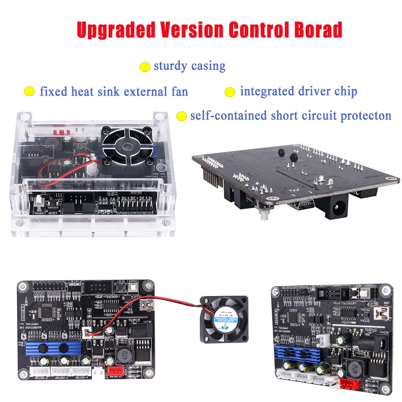 Fresadora PCB de 3 ejes, máquina de grabado láser CNC 3018 Pro Max, enrutador de madera láser, Control GRBL, máquina CNC para Metal