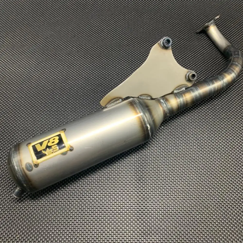 BWS100 Exhaust Pipe 100-125cc 4VP 100cc 125cc Muffler Racing  Tuning Upgrade 4VP Engine Parts