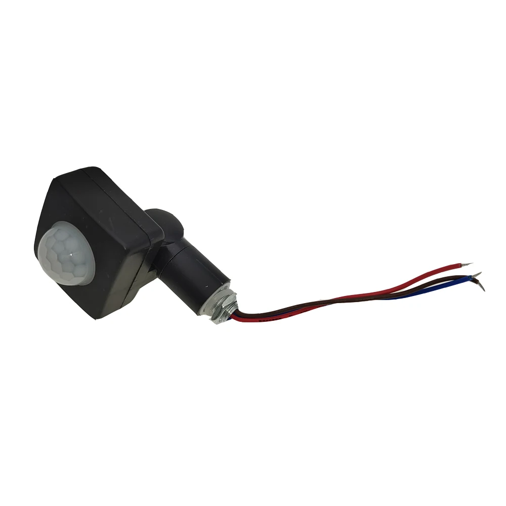 Projecteur LED ultramince, détecteur de mouvement PIR, étanche, extérieur, 85-265V, capteur de mouvement IP65, interrupteur PIR réglable, 10mm, 12mm