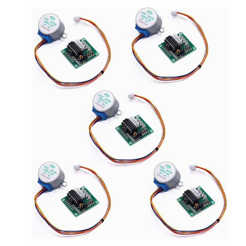 5Set 28BYJ-48 ULN2003 5V Stepper Motor + ULN2003 Driver Board Suitable for Arduino Driver Test Module Stepper Motors DIY Kit