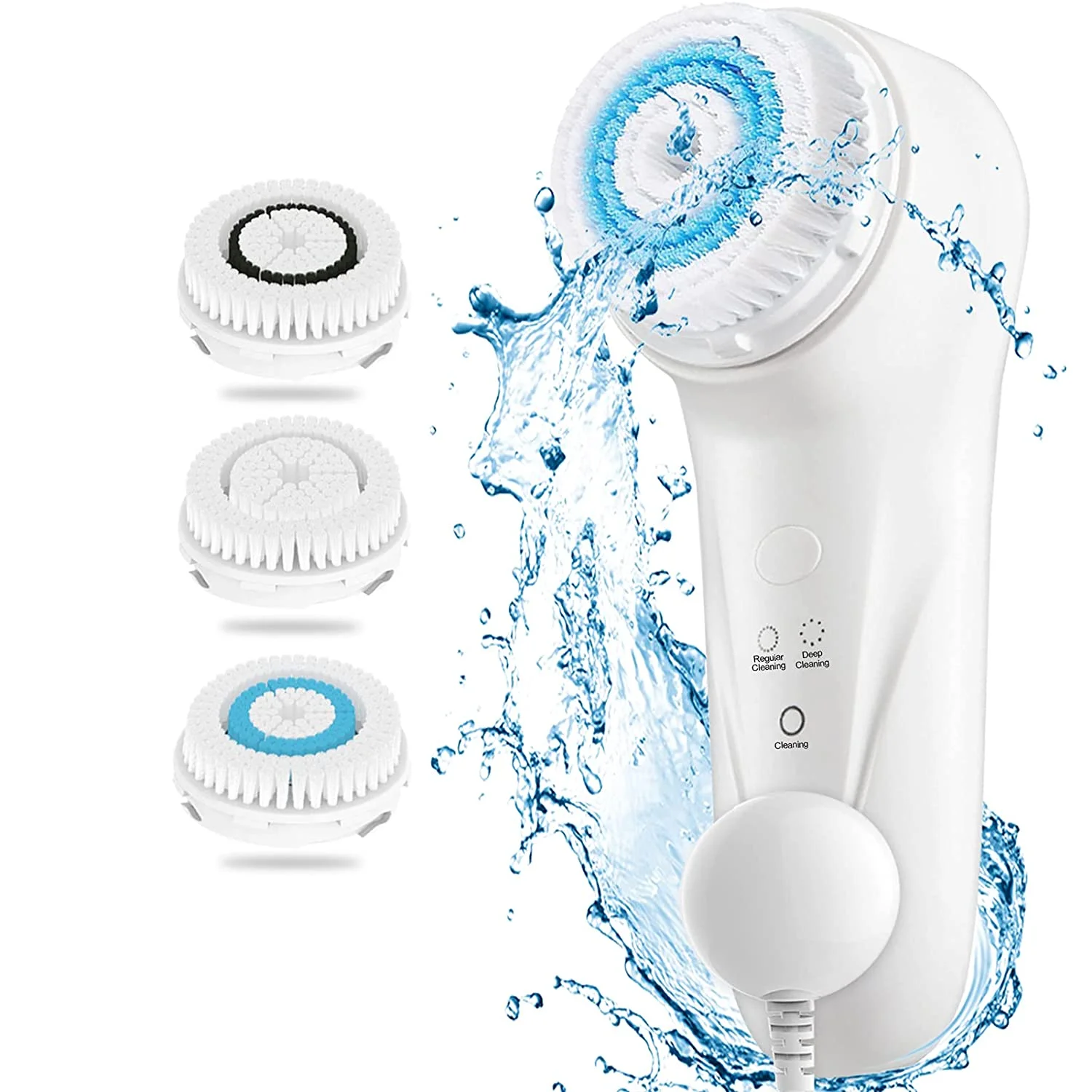 Sonic Vibrating Facial Cleansing Brush Face Skin SPA Deep Scrubber Skin Care For Cleaning Exfoliating Makeup Remover Beauty Tool